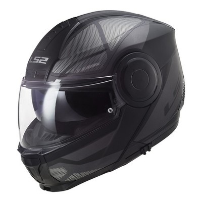 LS2 Horizon Axis Black Titanium Modular Motorcycle Helmet Adult Size XS