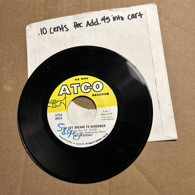 Otis Redding I've Got Dreams To Remember/Nobody's Fault But Mine Atco 45