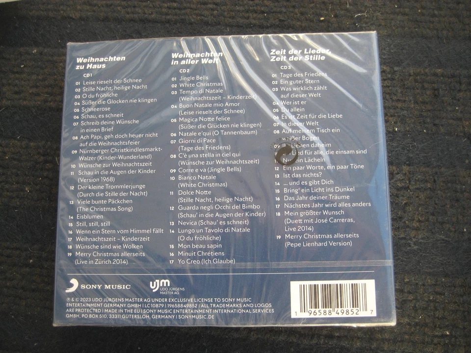 3 CD  UDO JÜRGENS Die schönsten Lieder zur Weihnachtszeit NEU & OVP Weihnachten - Bild 2 von 4