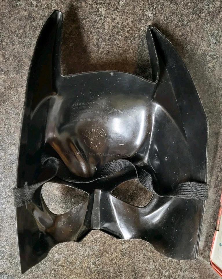 Media máscara vintage Rubie's The Dark Knight Batman adulto años 90 excelente estado Foto 3 de 4
