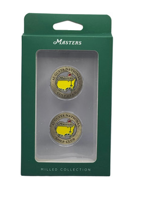 2026 Masters Tournament Milled 2-Pack Ball Marker Augusta National Golf Club