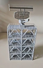 N Scale 1:160 Wide Radar Tower for Model Train Environment