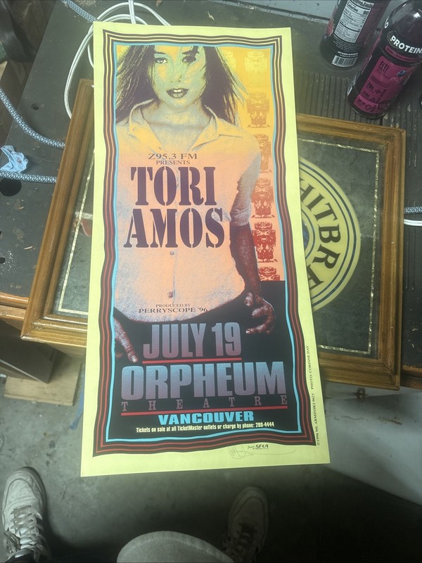 concert posters original. Artist Signed