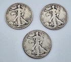 1936-D 1936-S & 1936 Walking Liberty Silver Half Dollar Lot (3 Coins)