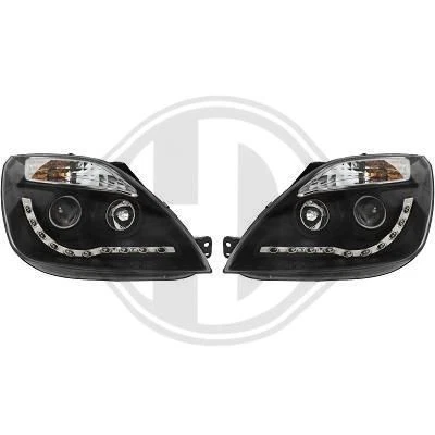 DIEDERICHS TUNING H1 SCHEINWERFER SATZ SCHWARZ passend für FORD FIESTA - Bild 4 von 4