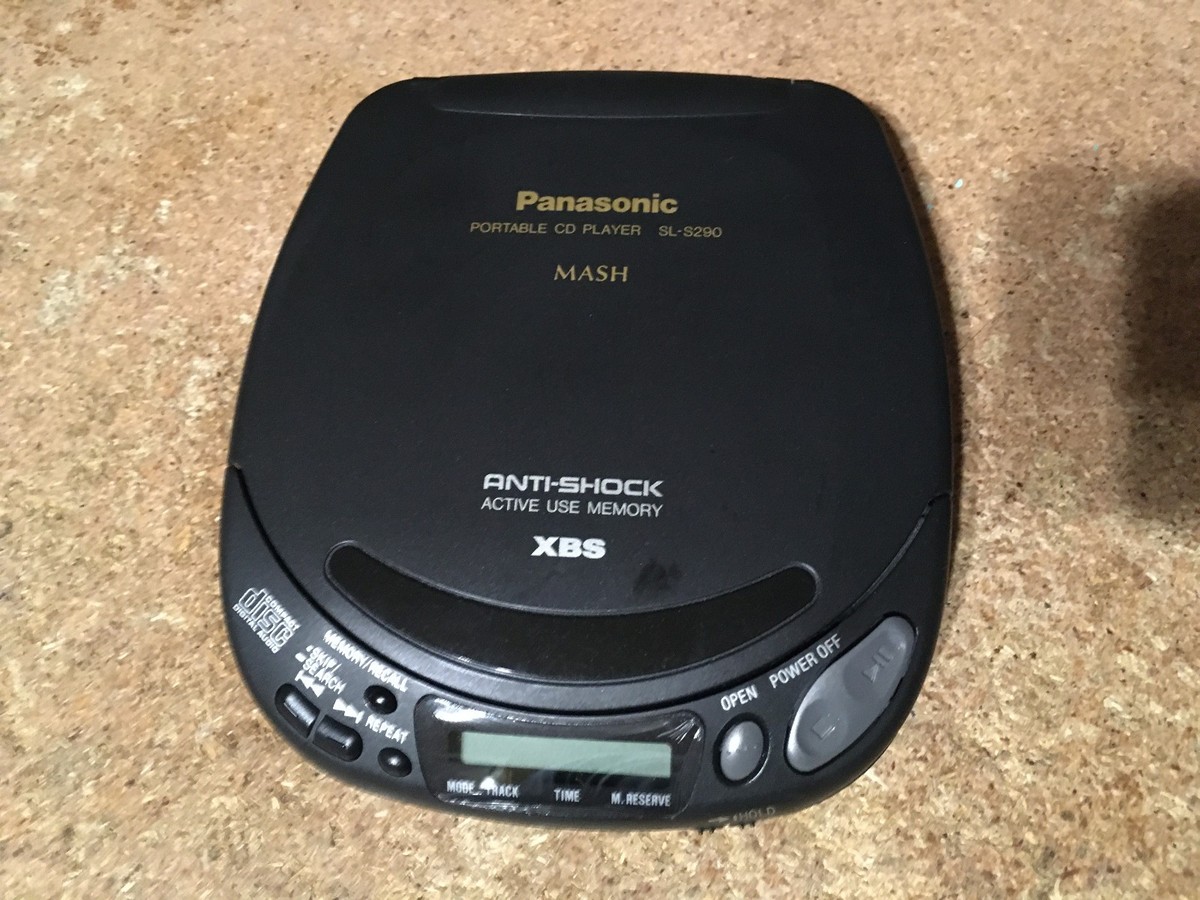 PANASONIC PORTABLE CD PLAYER SL-S290 MASH XBS TESTED WORKING