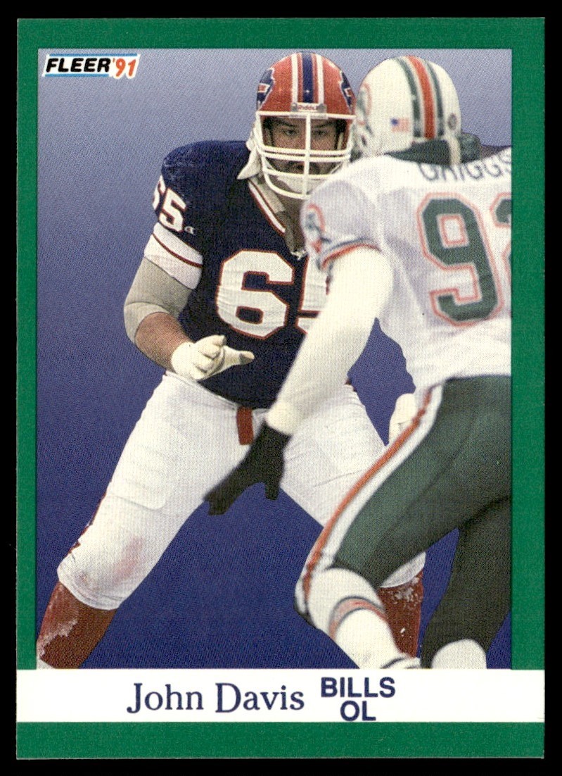 1991 Fleer John Davis Rookie Buffalo Bills #2