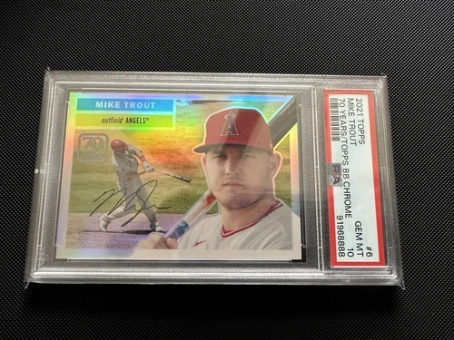 2021 Topps - Chrome 70 Years of Topps Baseball Mike Trout #70YTC-6
