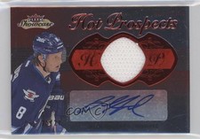 2013-14 Fleer Showcase Red Glow 25/27 Jacob Trouba #162 Auto 0i5j