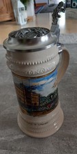 Bierkrug Schultheiss Brauerei Jahreskrug 1988 Der Hamburger Eisenbahnhof 0.5 L