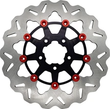 Galfer Brakes Standard Wave Brake Rotor - Red Motorcycle Street Bike DF680CW-B-R