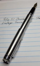 Retro 51 Tornado Fountain Pen Stainless Steel Vintage Curvex Nib F