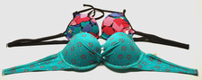 2 - Aerie Push Up Underwire Bikini Swimsuit Tops size 34B  34C