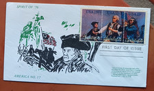 AMERICAN REVOLUTION SPIRIT OF 76 WILLARD PAINTING 1976 AMERICA #17 CACHET FDC UN