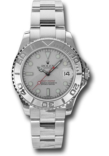 Rolex Yacht-Master Midsize Platinum Dial on Oyster 168622