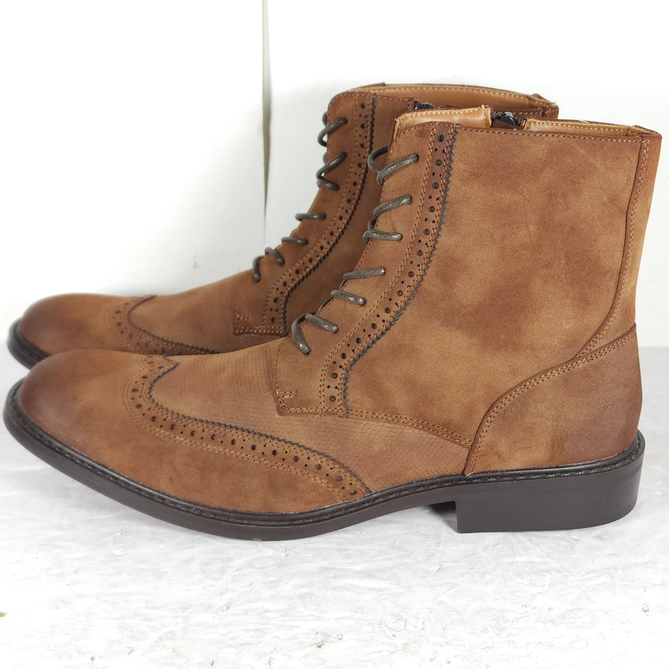 Botas chukka Kenneth Cole zumbador para hombre US10 marrón cuero PU punta de ala sin listar  Foto 2 de 4