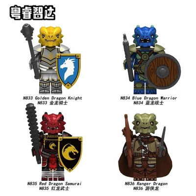 Warcraft Dragon Knight Castello Mostro Personalizzato Lego Mini Figure x 4 Eroe Giocattolo Modello