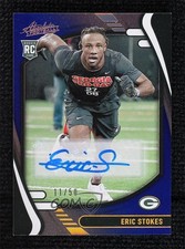 2021 Absolute Rookies Spectrum Blue Signatures 11/50 Eric Stokes #175 Auto 02sw