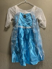 Disney Frozen Elsa Blue Dress Up Halloween Costume Dress Size 4-6X