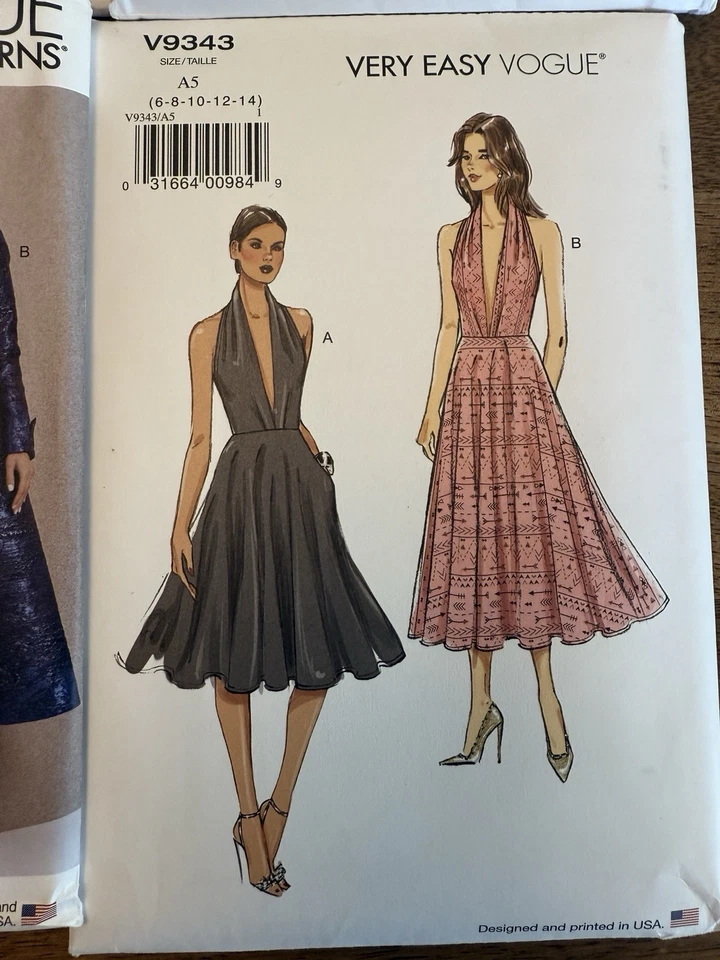 Vogue Sewing Patterns Lot of 6 |US Size 6-14 Dresses Formal Skirt’s Tops New - Image 3 of 4