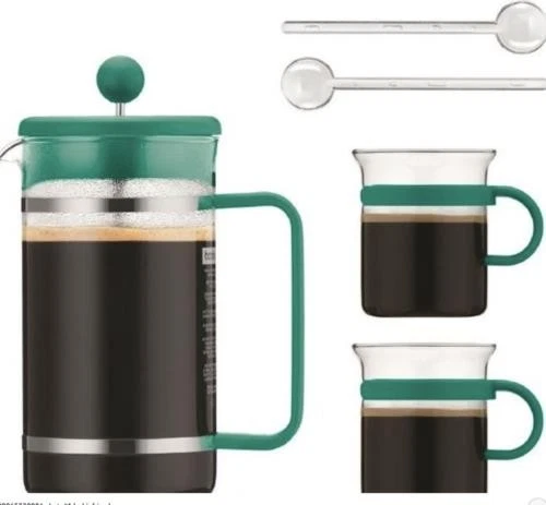 Bodum Bistro French Press Coffee Set – Borosilicate Glass Carafe, Stainless
