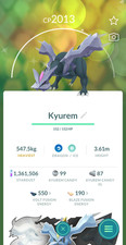 Shiny Kyurem Pok mon Go READ DESC 