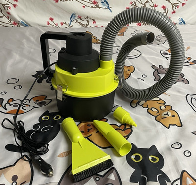 Sharper Image Portable Multi-Function 12 V Motor Green Wet & Dry Auto Vacuum