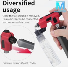 DSPIAE PT-AB Wash-Free Airbrush Set for Model...