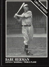 Babe Herman 1991 Conlon Collection TSN #169 Cincinnati Reds