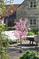 Image of 5ft Artificial Cherry Blossom Tree Potted Outdoor Garden Decor Home Pink Large