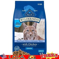 High Protein Grain Free Dry Cat Food Real Chicken Natural Nutrition 9.5lbs New
