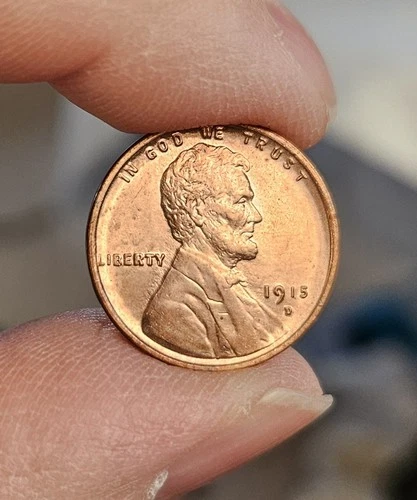 1915-D Lincoln Wheat Penny Cent ~ Gem BU (red)