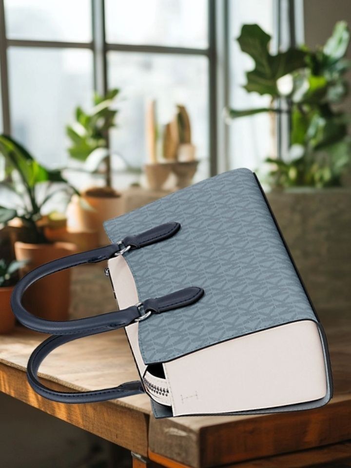 Michael Kors Arden Women Small Color-Block MK Logo TZ Messenger