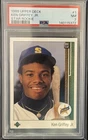 Ken Griffey Jr 1989 Upper Deck Baseball Star Rookie Card RC #1 Graded PSA 7