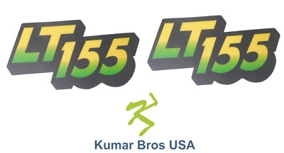 New Lower Hood Set of 2 Decals Replaces AM122876 Fits John Deere LT155