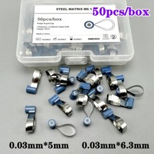 Dental Adapt SuperCap Steel Matrix M6 Matrices 50Pcs/Box Thickness 0.03mm*5/6.3