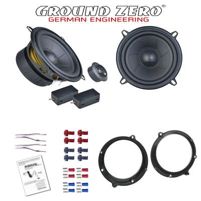 Ground Zero Auto Lautsprecher Set 13cm Kompo 280 Watt für Audi A4 B5 1994-2001