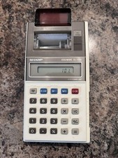 Vintage SHARP EL-1188 ELSIMATE Hand Held Print/Display Calculator Extra Paper