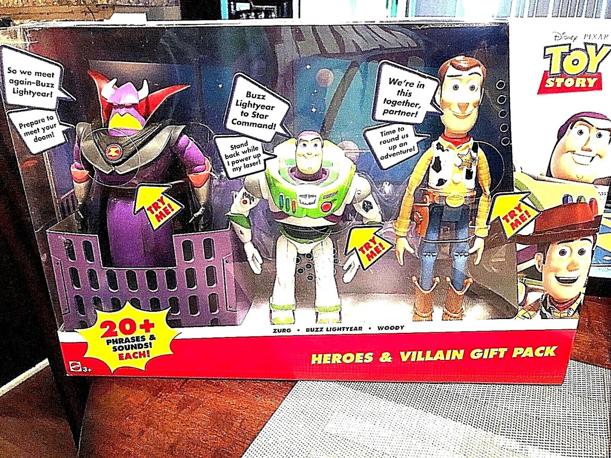 Disney Toy Story Heroes & Villian Talking&sound gift pack | eBay
