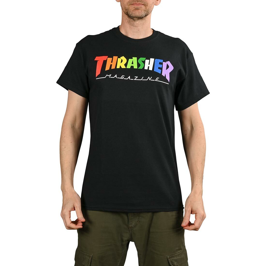 Thrasher Rainbow Mag S/S T-Shirt Black