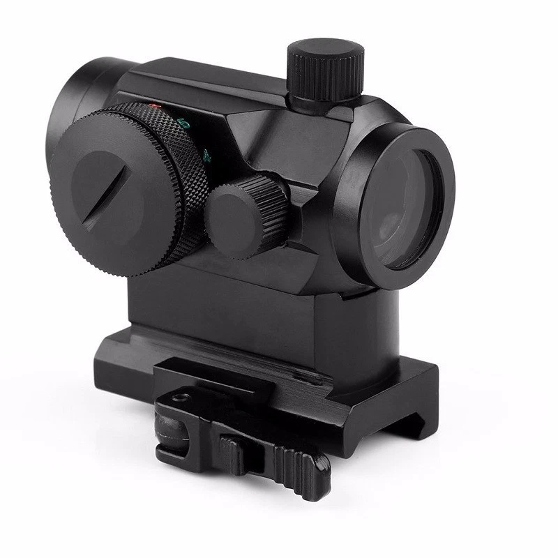 Tactical Mini 1X22 Reflex Red Green Dot Rifle Scope Sight with QD Rise Mount - Image 3 of 4