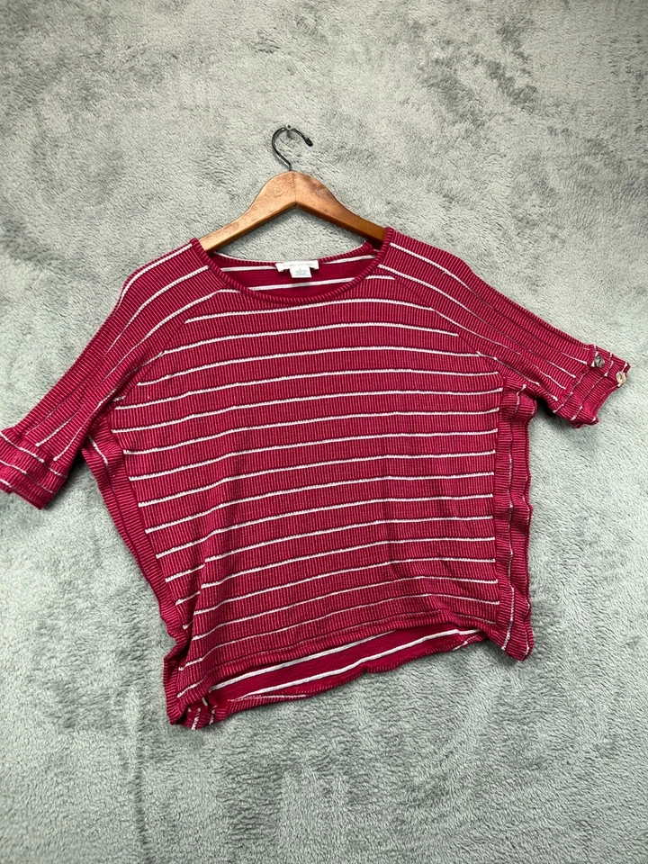 Camisa Top John Paul Richard Mujer Grande Rosa Blusa Manga Corta Informal Damas Foto 2 de 4