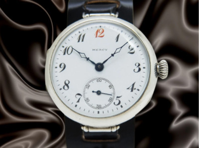 Seikosha Marcy Typ 13 Silber SKS Emaille Ziffernblatt Bewegbar Öse Paris Ring
