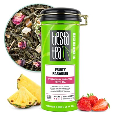 Tiesta Tea - Fruity Paradise Strawberry Pineapple Green Tea Premium Loose Lea...
