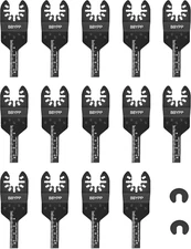 14pcs Oscillating Saw Blades, 3/8 Inch Professional Universal Multitool Blade...