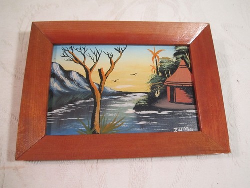Zuma Original Oil Painting on Board - Framed - African (1) - Picture 2 of 8