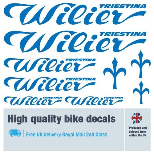 Wilier Fahrrad Etiketten / Aufkleber / Sticker, 5+ Jahre Außenqualität (24er Pack) - Bild 7 von 17