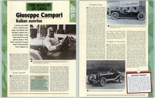 Giuseppe Campari - The World Of Cars - A Century Of Cars - Hachette Page