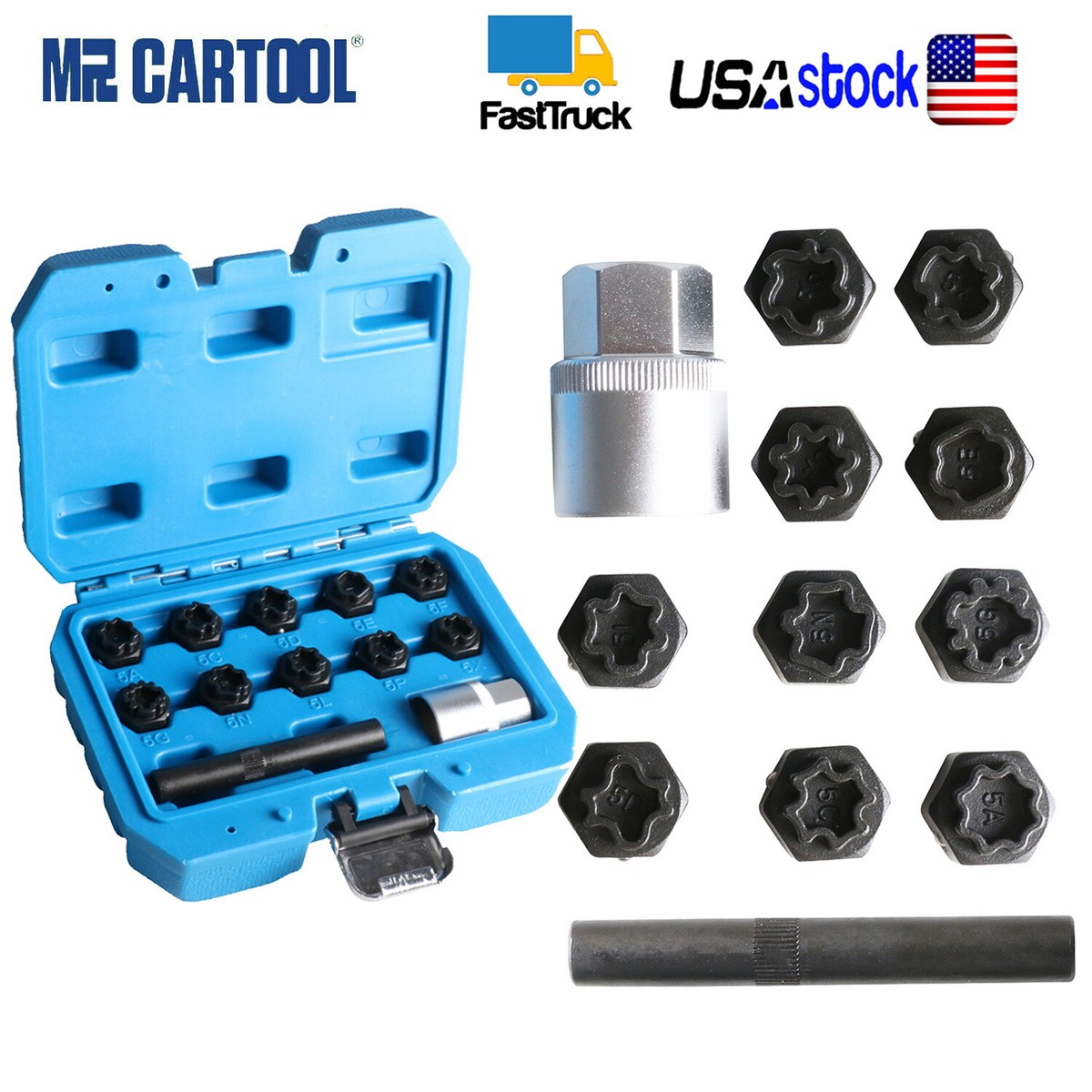 セキュリティ Mercedes Benz / Tool-Set Key Wheel Lock Lug Nut Key Socket Set Anti-theft Remover Tool