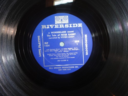 VINYL RECORD LP THE TALE OF PETER RABBIT NARRATED VIVIEN LEIGH WONDERLAND 1434 - Picture 7 of 7